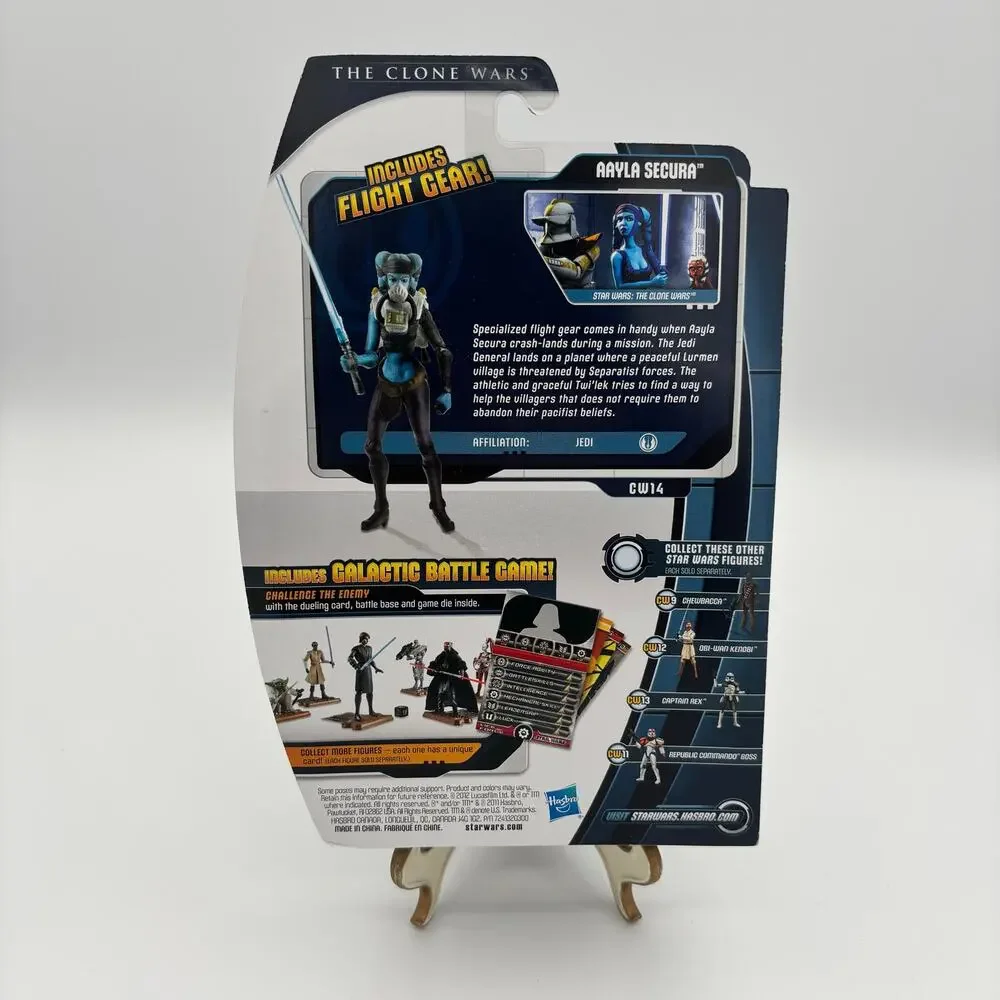 Star Wars Clone Wars Aayla Secura CW14 - 2012 Hasbro - NEW SEALED